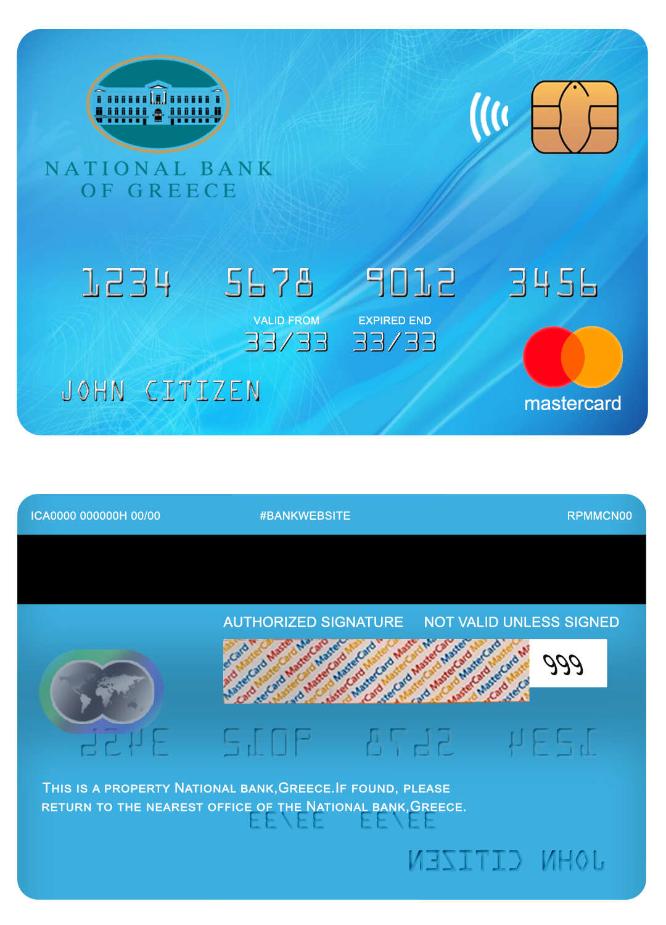 Greece National bank mastercard